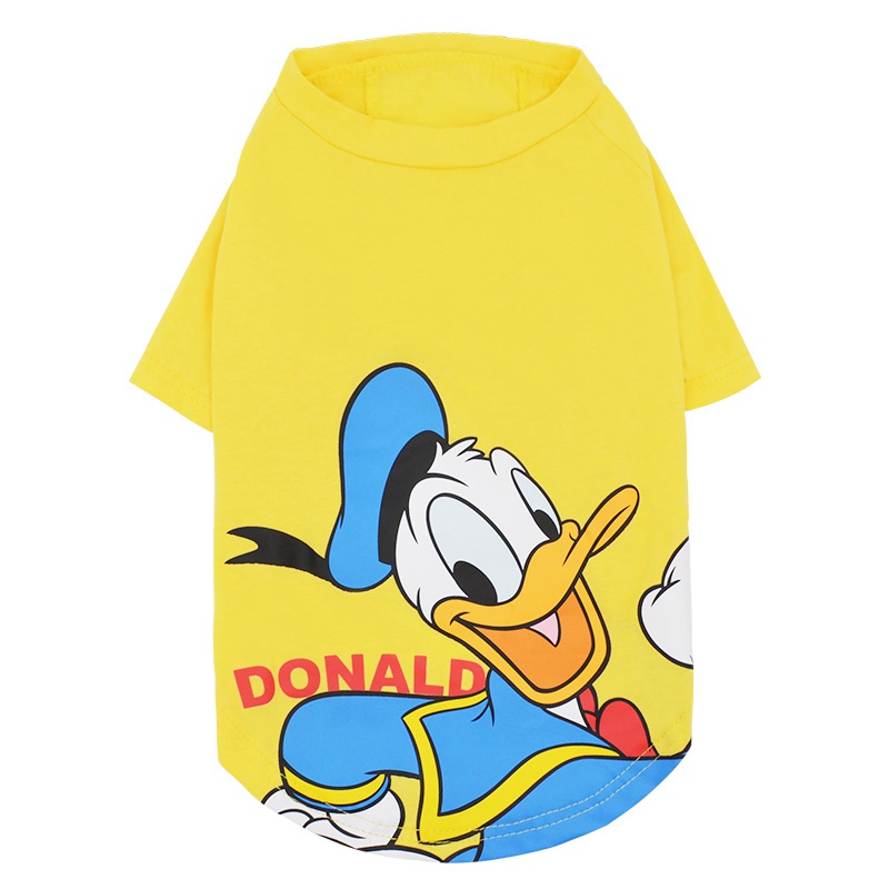 DISNEY 犬服 tシャツ ドッグ洋服 ミッキマウス柄 キュート 綿シャツ