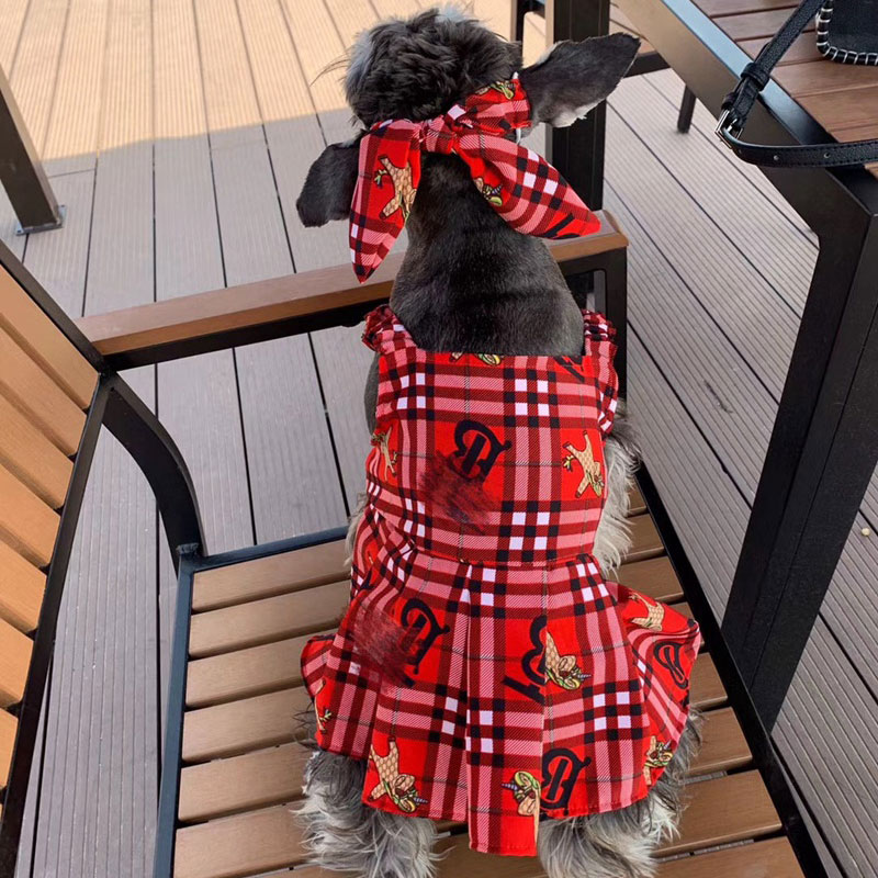 BURBERRY 犬 服 春夏 ワンピース ドッグ洋服 お出かけ用 贈りもの 犬の