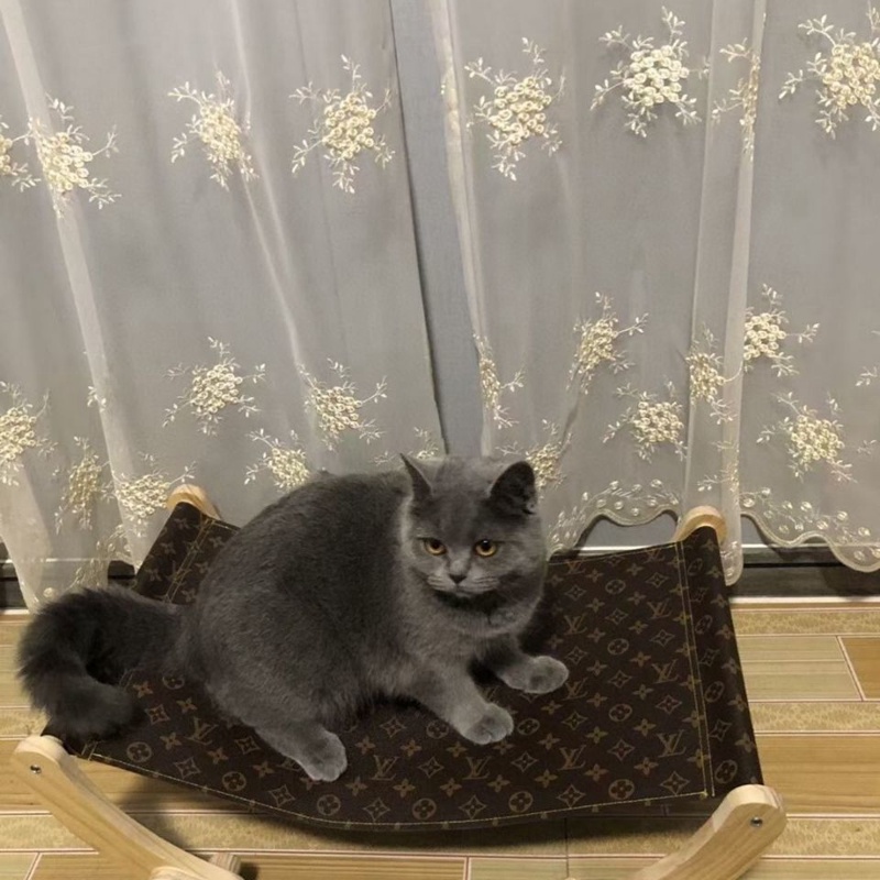 LV ペットハンモック 猫ベッド 夏 涼しい ヴィトン 猫用寝床