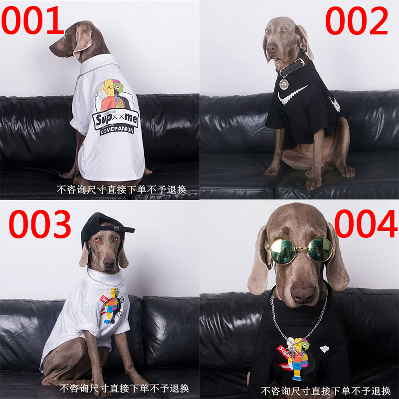 ナイキ 犬服 tシャツ ブランド洋服 supreme 犬ウェア 上着 トレーナーシャツ 