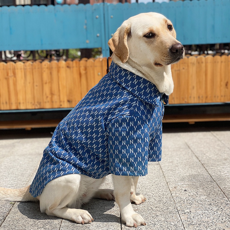 mlb ブランド 犬服 tシャツ 中型犬 大型犬 ペット服 デニムシャツ 