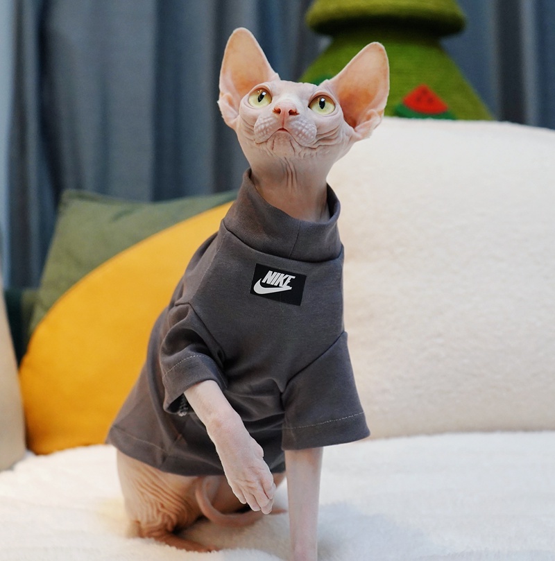 NIKE ブランド 猫服 猫ウェア ナイキ 猫tシャツ コットン製 着心良い