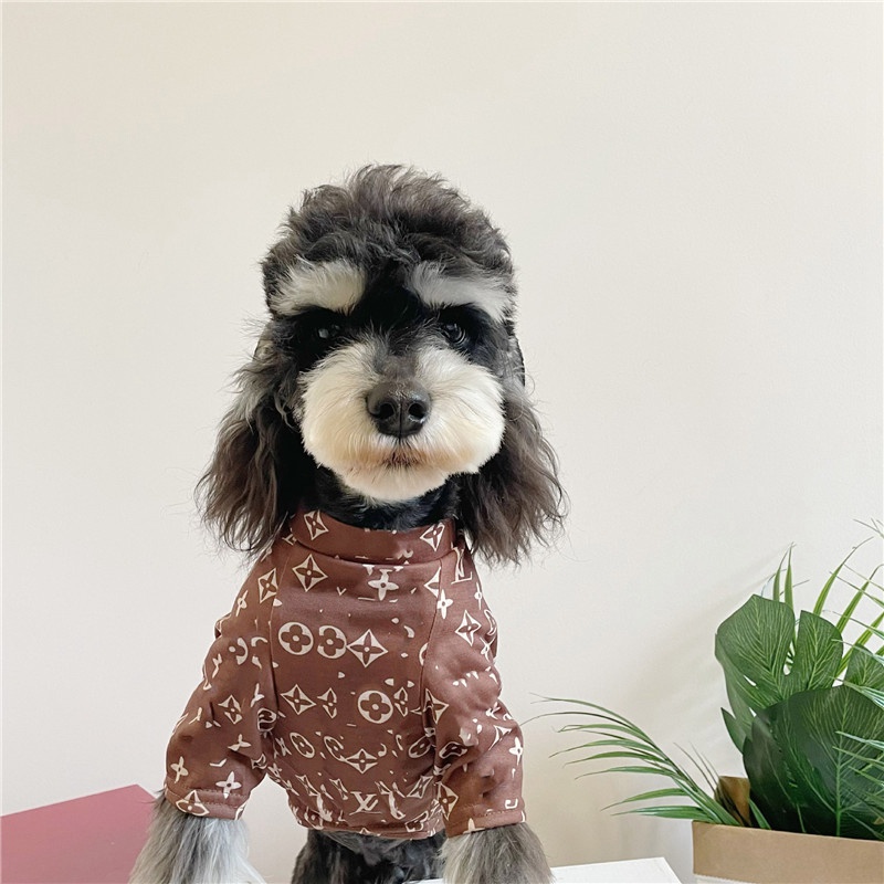 ブランド 小中型犬服 春夏 Tシャツ ヴィトン ペット服