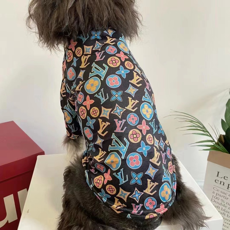 ルイヴィトン 犬 Tシャツ コスチューム ドッグ洋服 トップス