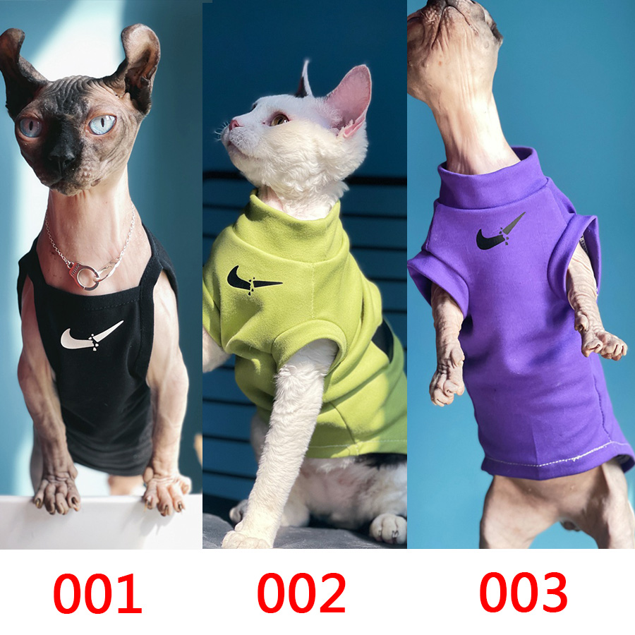 NIKE ブランド 猫服 子犬服 tシャツ スフィンクス