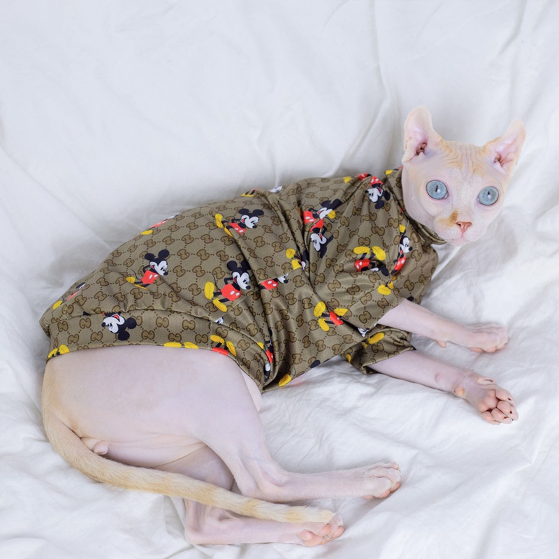 ディズニー 猫の服 子犬服 tシャツ 涼しいシャツ