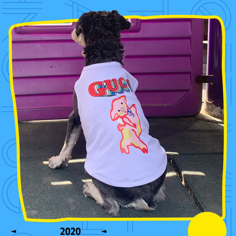 GG ハイブランドペット用品犬服 夏のベスト無袖シャツ