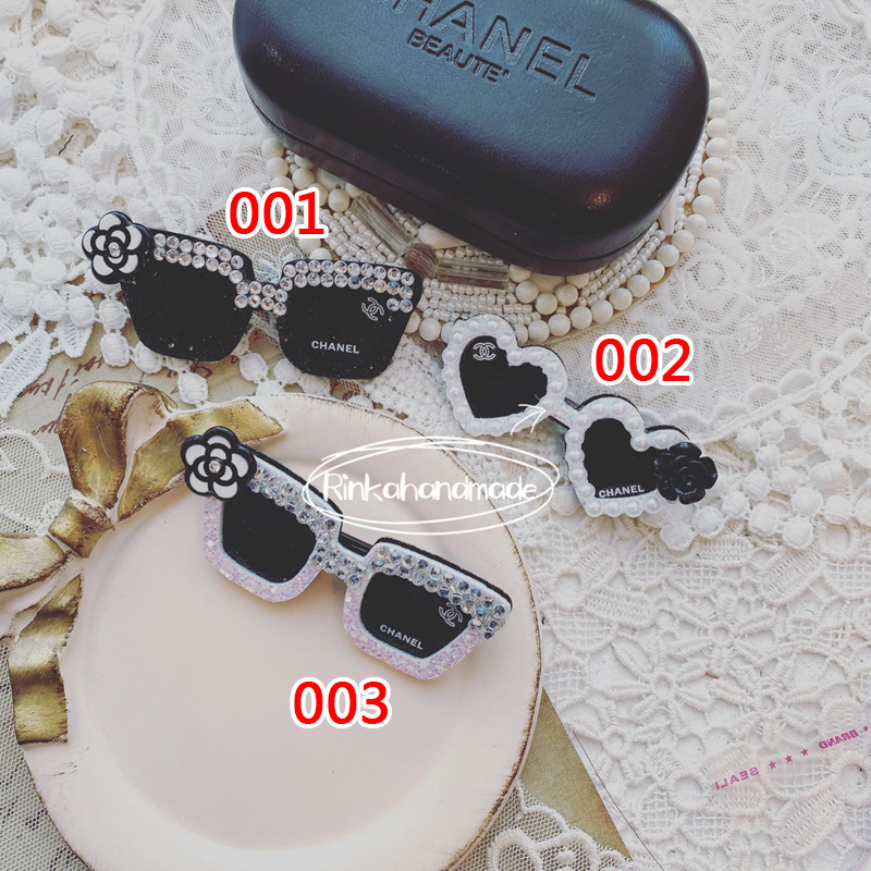 Chanel 犬用品 ペットのヘアクリップ パール付き ヘアバレッタ