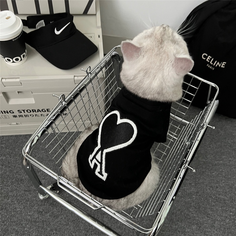 ブランドAMI PARIS 犬服 猫の半袖シャツ