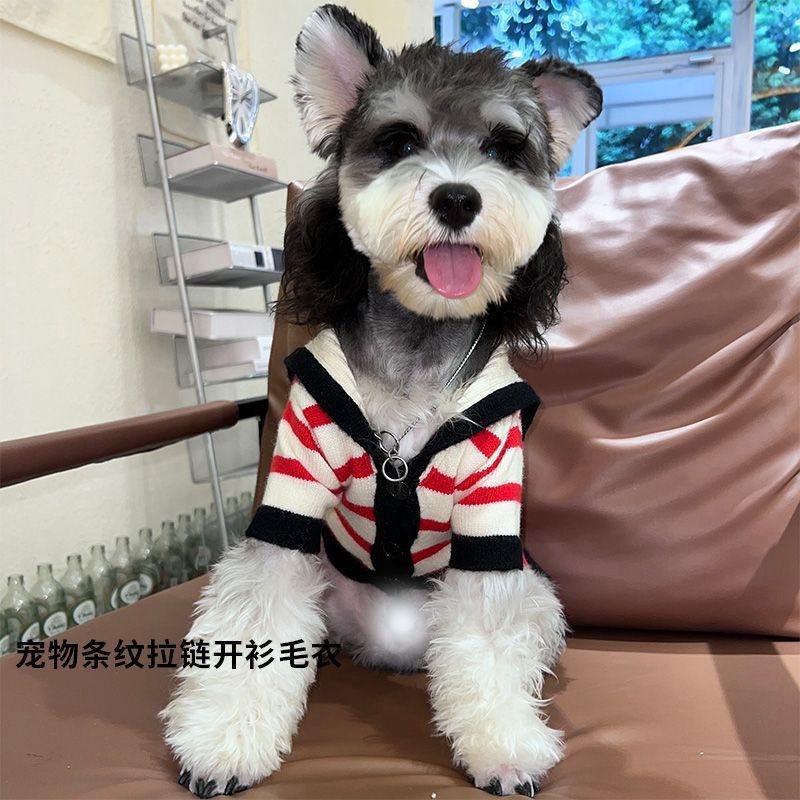 ブランド Dior 犬服 カーディガン 秋冬 パロディ