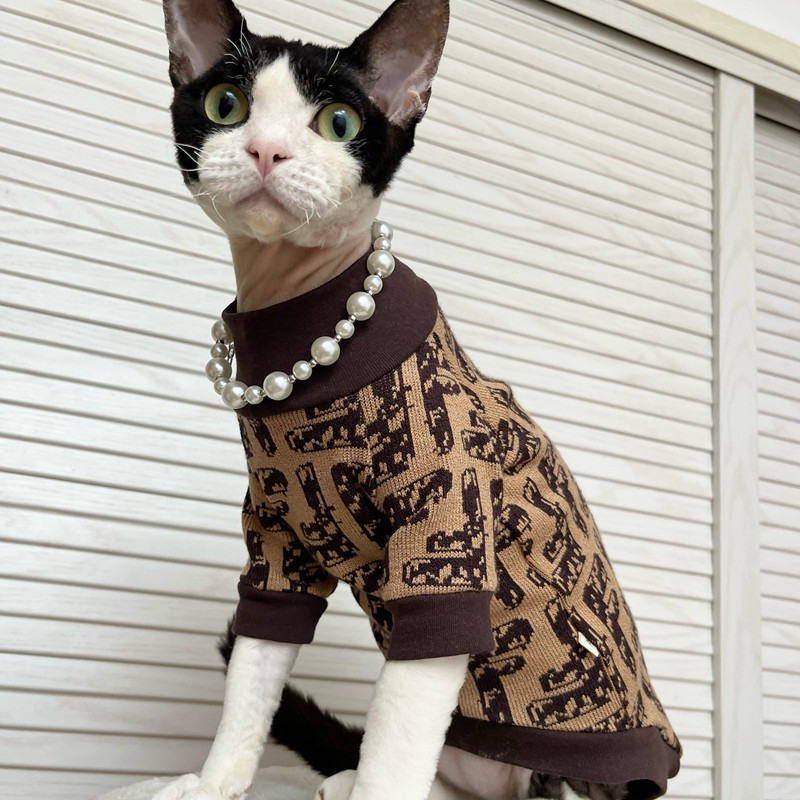 ブランド FENDI 猫服ｔシャツ ペット服 