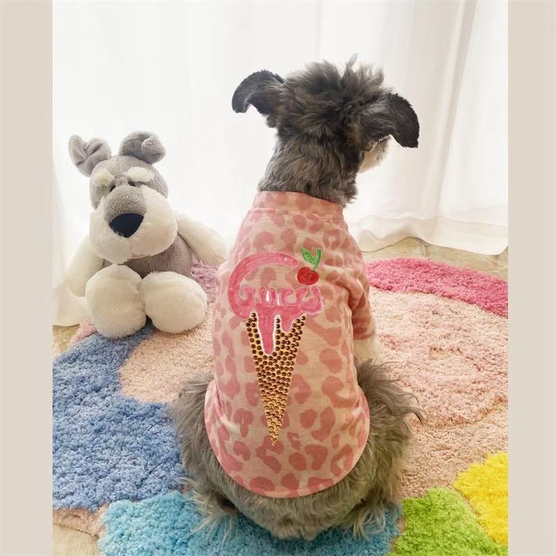 Fendi gg 犬服 猫ウェア ペット用Tシャツ