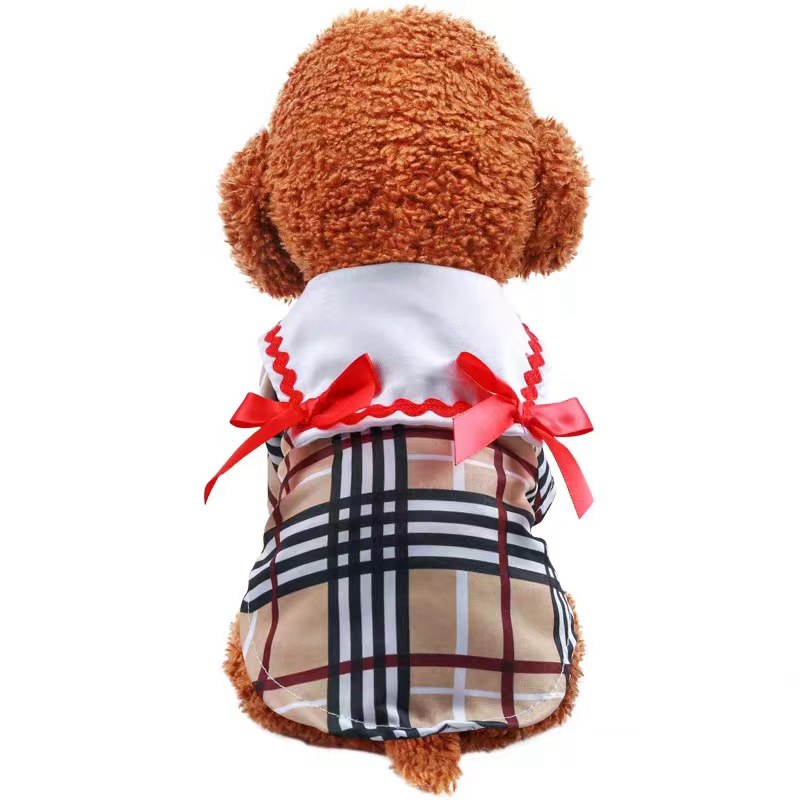 バーバリーburberry 犬用ワンピース ペット服 犬猫洋服   ペットペアルック スーツ カッコイイ 優秀 通気性 半袖 