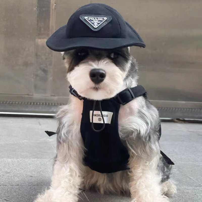 Prada ブランド 犬の服 プラダ 猫 ベスト服 無袖ジャケット ポケット付き 犬ダウンジャケット