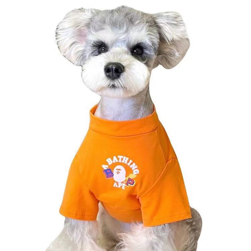 BAPE 犬服 tシャツ 小型犬用Tシャツ AAPE ドッグ上着 ペット服 可愛い ドッグ洋服 ロゴプリント柄 クール 韓国