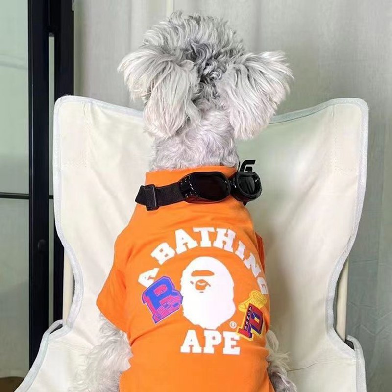 bape犬服 tシャツaape 小型 ドッグ洋服 ロゴプリント柄 クール 韓国 T-シャツ 半袖 猫服 着心良い 激安