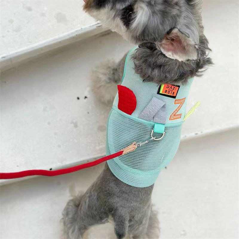 ペット犬洋服ブランドワンピース首輪リード ドッグウェア 小中型犬 春夏 お姫様