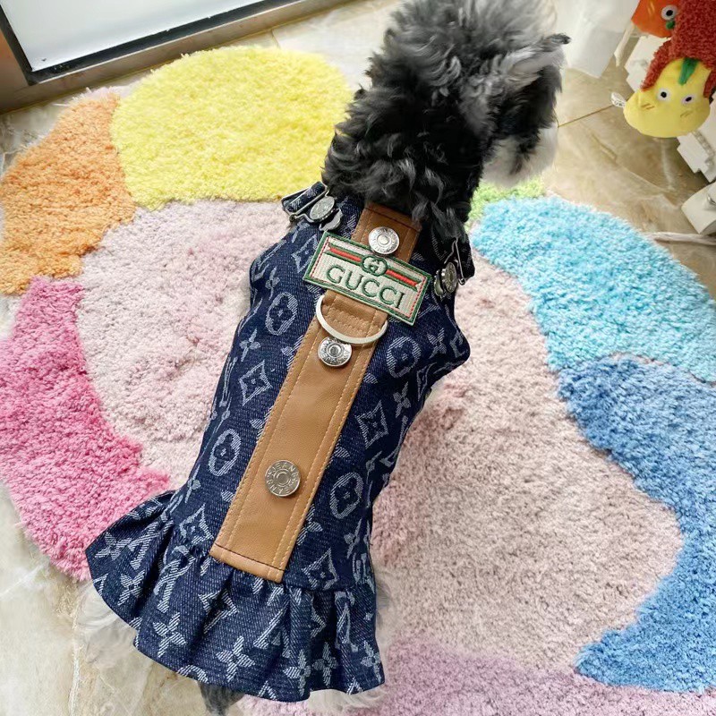 ルイヴィトン 犬服 ワンピース 春夏 